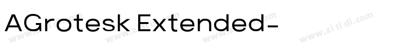 AGrotesk Extended字体转换